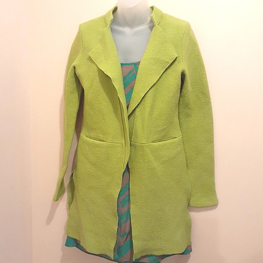 Conrad C Vintage Felted Green Jacket Size Small